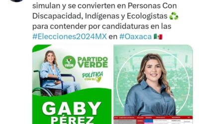 Piden discapacitados al IEEPCO, no admitir registro de Gaby Pérez