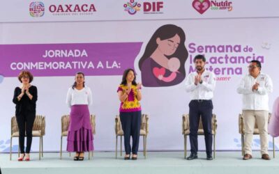 Inaugura Sistema DIF Oaxaca Jornada Conmemorativa a la Semana Internacional de la Lactancia Materna