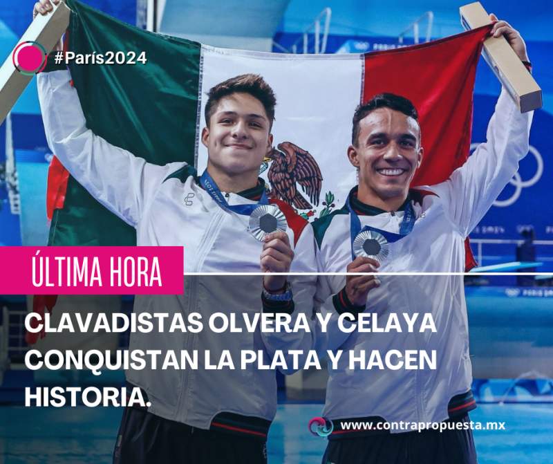 ¡México brilla en París! Clavadistas Olvera y Celaya conquistan la plata y hacen historia.