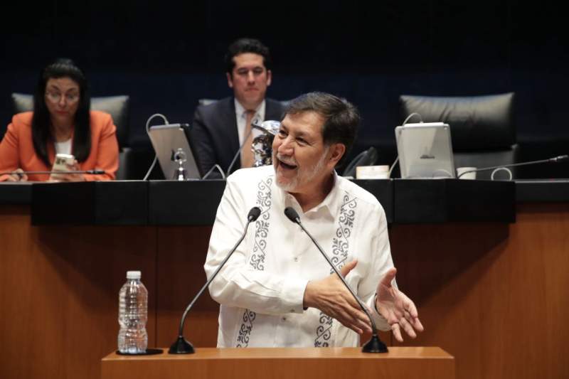 Noroña es electo presidente de mesa directiva del Senado