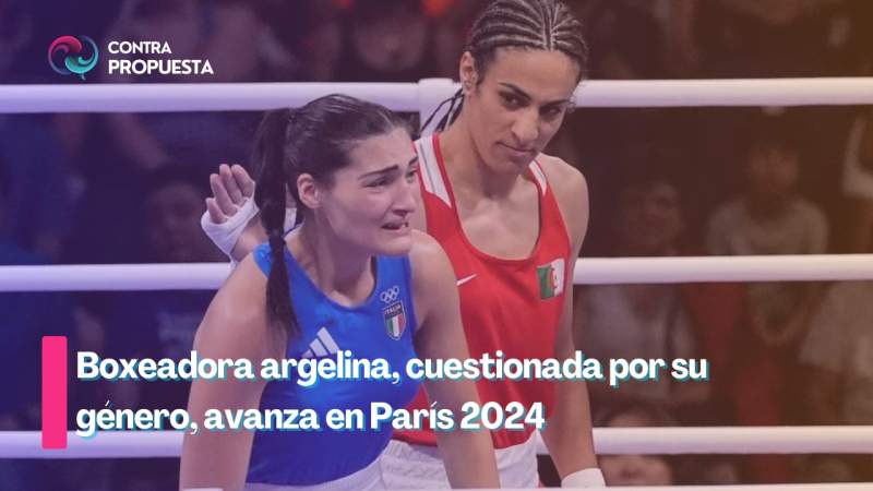 Polémica en el ring: Boxeadora argelina, cuestionada por su género, avanza en París 2024