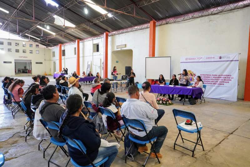 Promueven participación política de las mujeres en municipios de Sistemas Normativos Indígenas