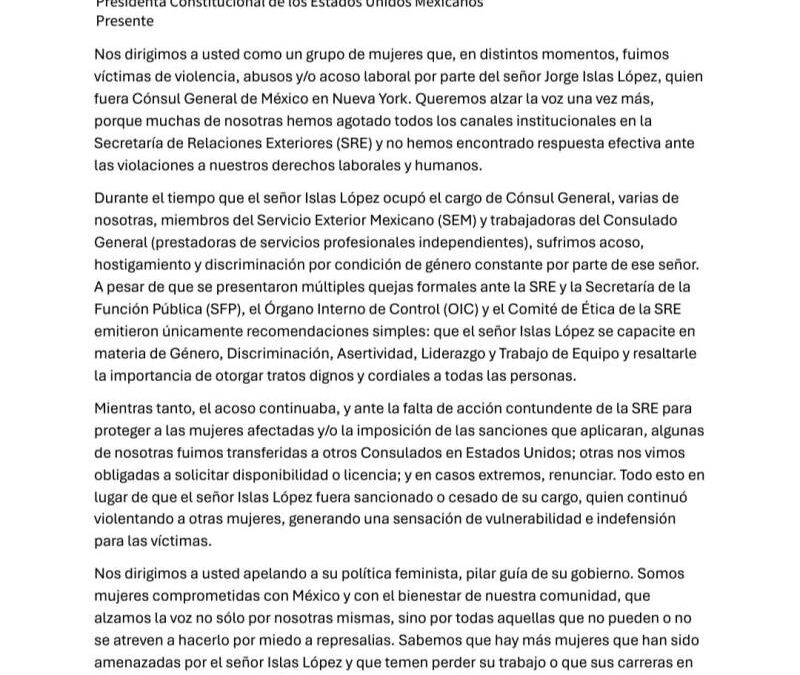 Acusan excesos del recién nombrado Coordinador General de Consulados de México