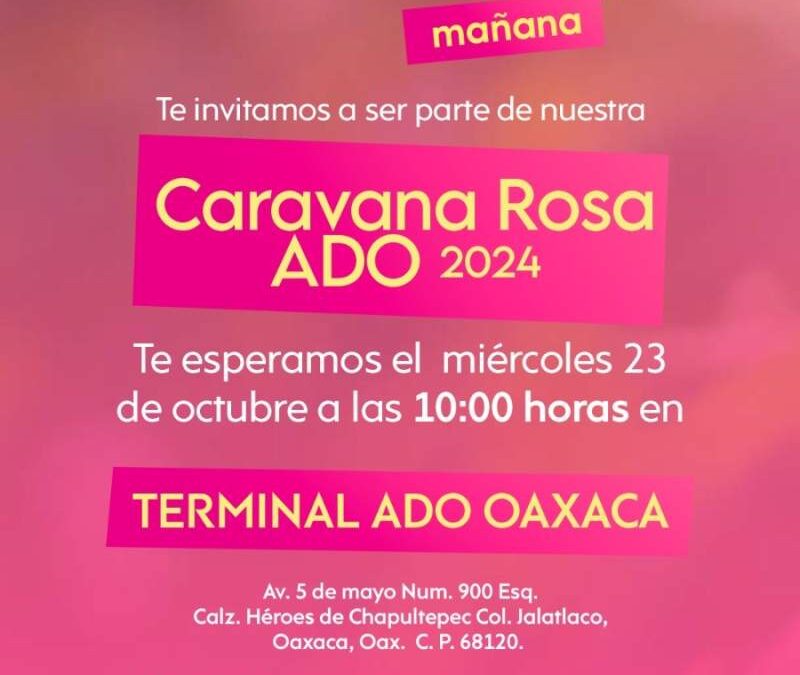 ADO anuncia su Caravana Rosa