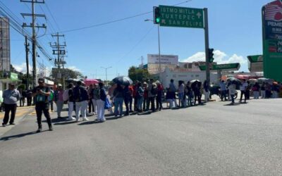 Bloquean en a la altura de Fonapas en la capital