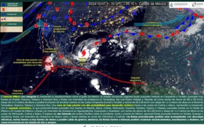 Continuarán las lluvias de intensidad variable en territorio oaxaqueño para este lunes