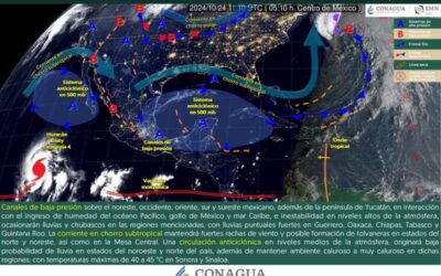 Continuarán las lluvias en la Cuenca del Papaloapan y Sierra de Juárez para este jueves