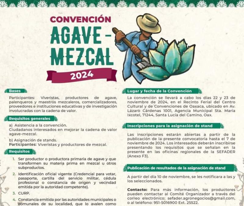 Convención Agave Mezcal 2024, hacia la sustentabilidad y sostenibilidad