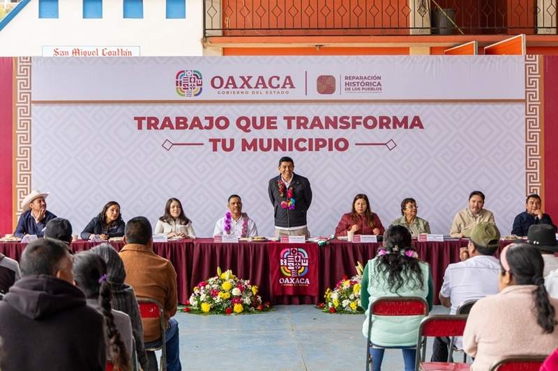 Gobierno de Oaxaca destina 13 mdp para mejorar la calidad de vida de San Miguel Coatlán