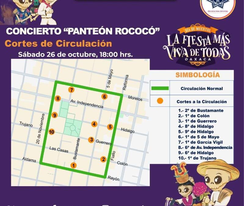 Policía Vial reforzará la seguridad en concierto de “Panteón Rococó”