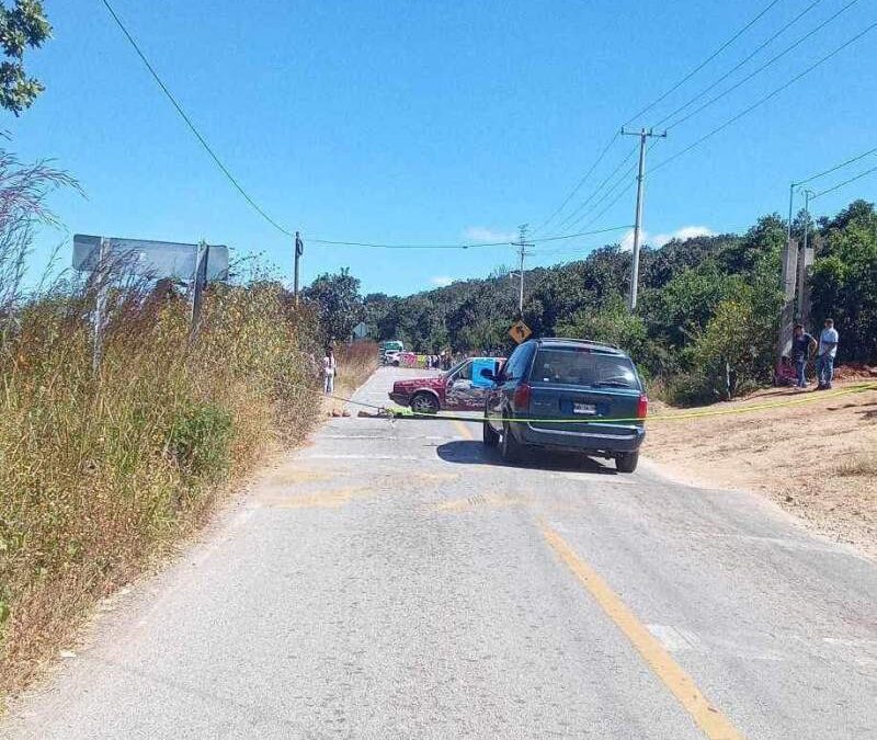 Bloquean la carretera 175, en Tamazulapan