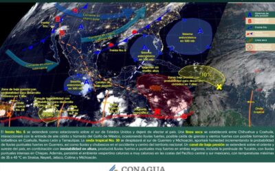 Clima en el país: se esperan tormentas en el norte y lluvias en el sureste