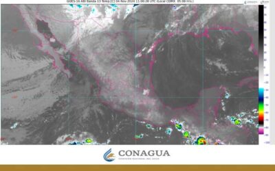 El frente frío No. 7 producirá rachas de viento intensas en el noroeste y norte de México, así como posible caída de aguanieve o nieve en Sonora y Chihuahua durante esta mañana