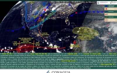 Este lunes se prevén lluvias en la Sierra Sur, Cuenca del Papaloapan y Mixteca