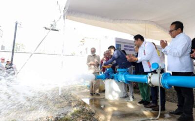 Inaugura Gobernador Salomón Jara pozo profundo de agua potable en Bosque El Tequio