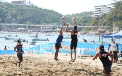 Inauguran Primer Campeonato Nacional de Voleibol de Playa Puerto Ángel 2024