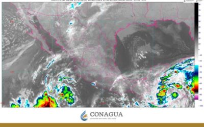 Lluvias puntuales intensas en el sureste mexicano y la península de Yucatán, además de vientos fuertes y posible caída de nieve o aguanieve en zonas montañosas de Baja California, Sonora y Chihuahua