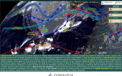 Se pronostican lluvias intensas en varias regiones del país