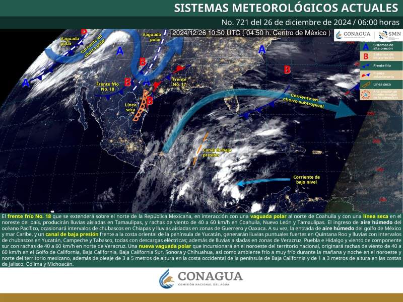 Continuará ambiente frío a muy frío este jueves en Oaxaca