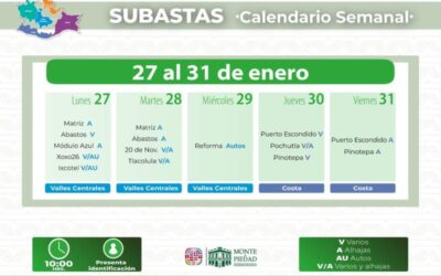 Participa en las subastas públicas del Monte de Piedad del Estado de Oaxaca