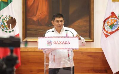 Con apoyo del INE, Gobernador de Oaxaca refuerza difusión de elección del Poder Judicial