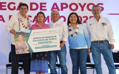 Entrega Salomón Jara apoyos para el campo a 317 personas productoras de la región Mixteca