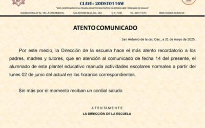 Ante confusión de la dirigencia magisterial, escuelas regresan a clases en Oaxaca