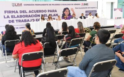 Congreso local y el INE Oaxaca suscriben Acuerdo para la promoción de una cultura de respeto a los derechos humanos de las mujeres