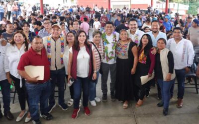 Destina Primavera Oaxaqueña más de 3 mdp para el techado de una cancha en la agencia Guadalupe Victoria