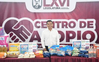 Habilita Congreso del Estado centro de acopio para la población afectada por huracán “Erick”