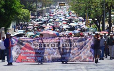 Prepara Sección 22 su primera marcha tras paro en Oaxaca
