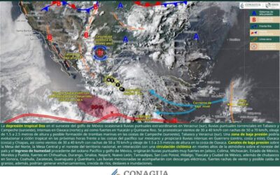 Se formó la depresión tropical Dos