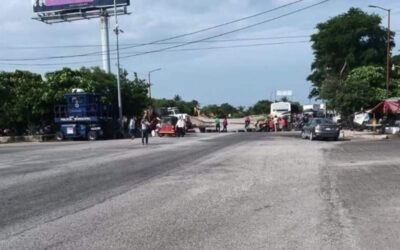 Ganaderos bloquean en Juchitán