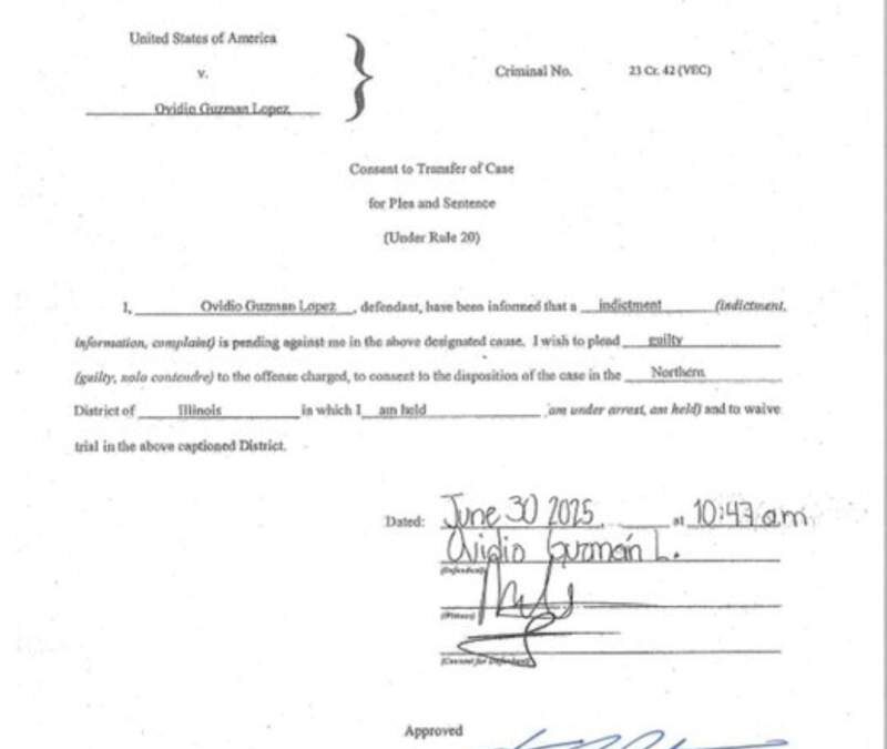 Fiscalía de Nueva York cierra el caso contra Ovidio Guzmán, hijo de “El Chapo”