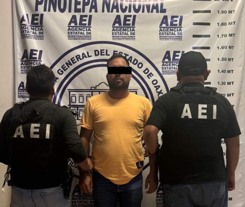 Funcionario de Bienestar es detenido por el delito de Equiparado a la Violación, cometido en Santiago Jamiltepec