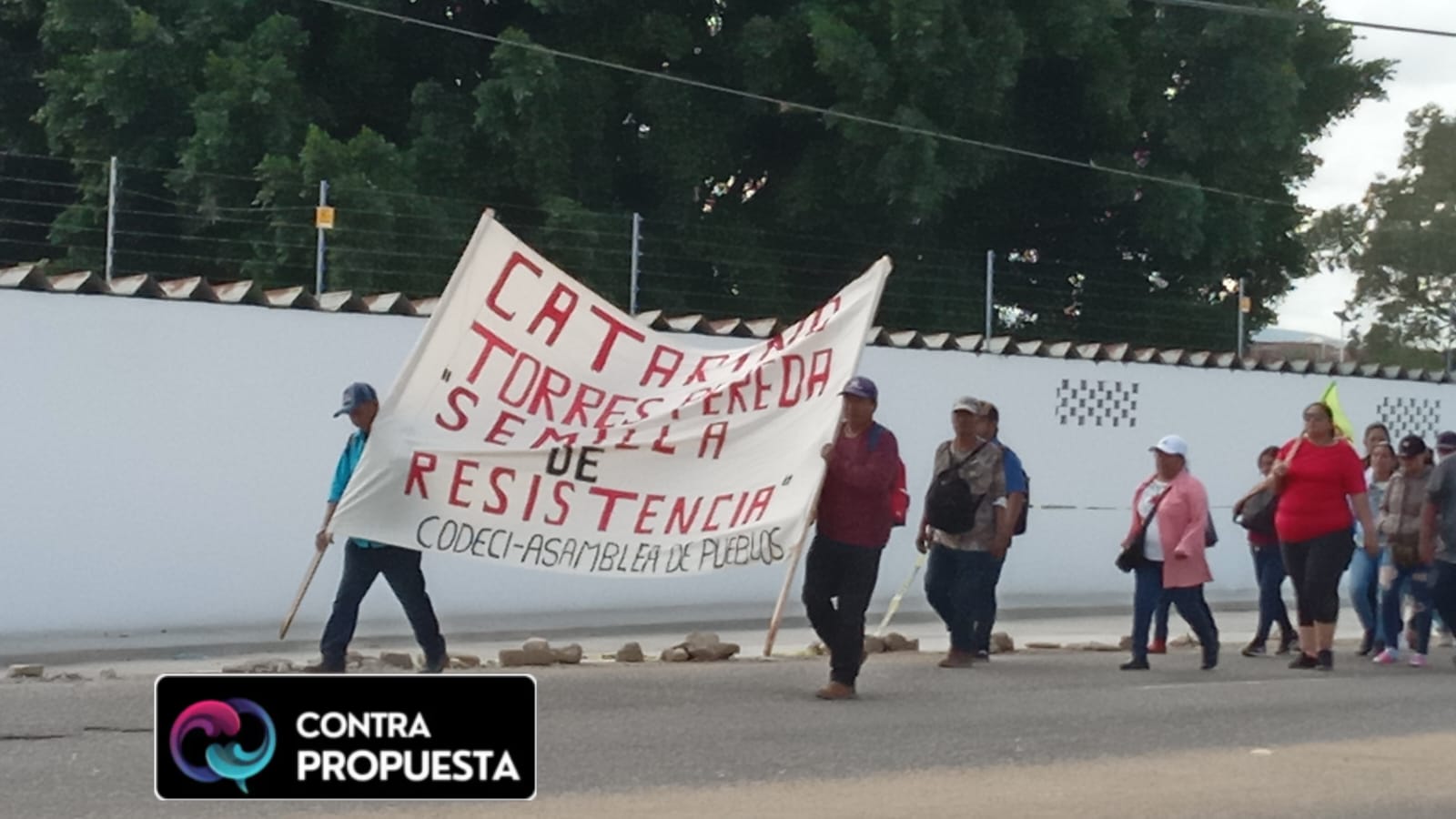 CODEDI se concentra para marchar al Zócalo de Oaxaca