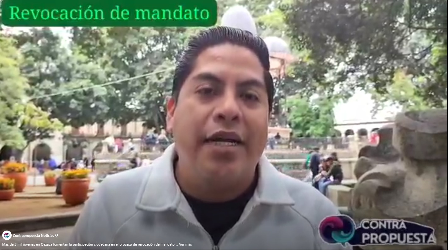 Más de 3 mil jóvenes en Oaxaca fomentan la participación ciudadana en el proceso de revocación de mandato
