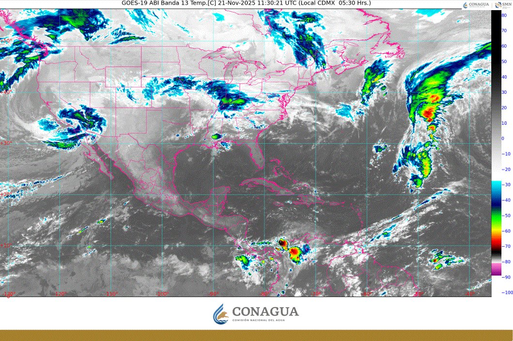 LLUVIAS PUNTUALES FUERTES Y RACHAS FUERTES DE VIENTO EN ESTADOS DEL NOROESTE Y NORTE DEL PAÍS