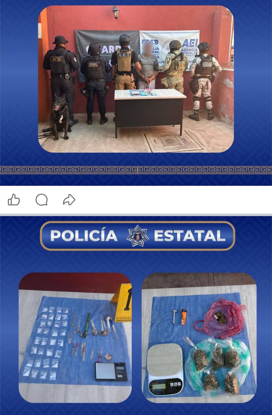 Aseguran a narcomenudista en la cañada de Oaxaca