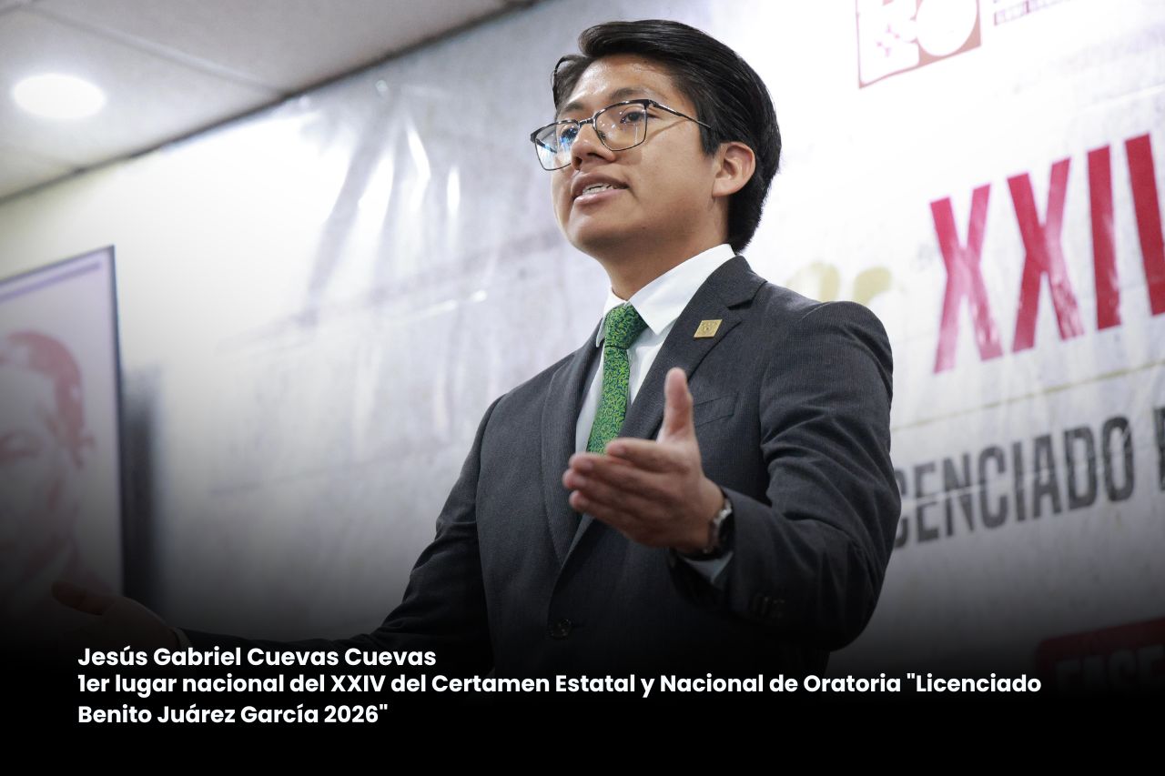 Oaxaqueño gana el Certamen Nacional de Oratoria “Lic. Benito Juárez García”