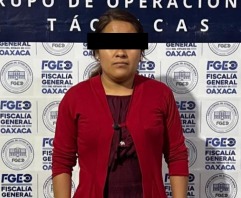 Fiscalía de Oaxaca detiene a mujer por feminicidio de maestra ocurrido en la colonia Monte Albán