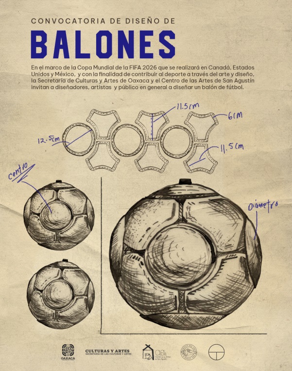 Convoca Gobierno de Oaxaca a los concursos de diseño de balones y calcetas deportivas