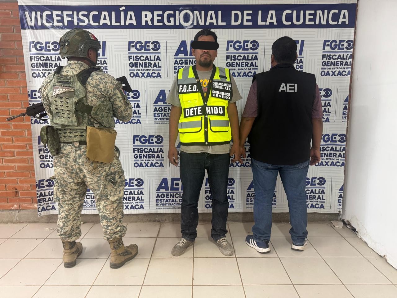 Fiscalía de Oaxaca ejecuta orden de aprehensión contra sujeto por violación de una menor de edad en la región de la Cuenca