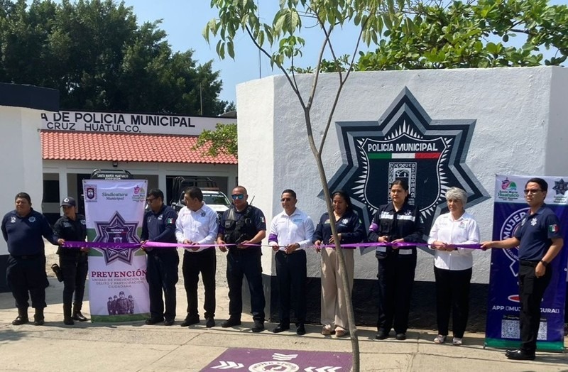 Inaugura SSPC programa preventivo y puntos "Mujer Segura" en Santa María Huatulco
