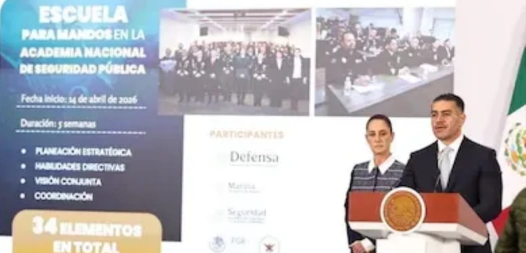 Crearán escuela para Secretarios de Seguridad Pública Estatales, subsecretarios y mandos operativos