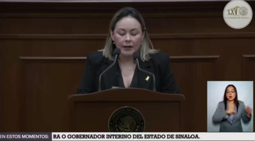 Yeraldine Bonilla rinde protesta como gobernadora interina de Sinaloa