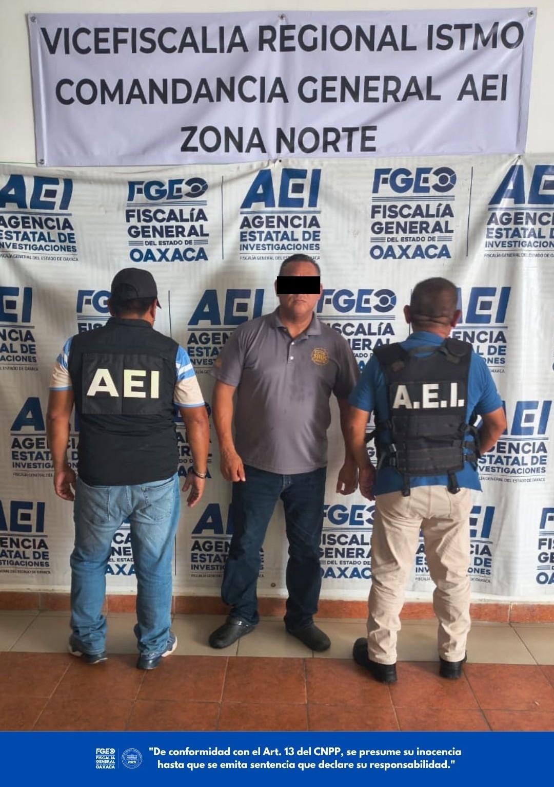 Fiscalía de Oaxaca cumplimenta orden de aprehensión por homicidio calificado cometido contra padre e hijo en el Istmo de Tehuantepec