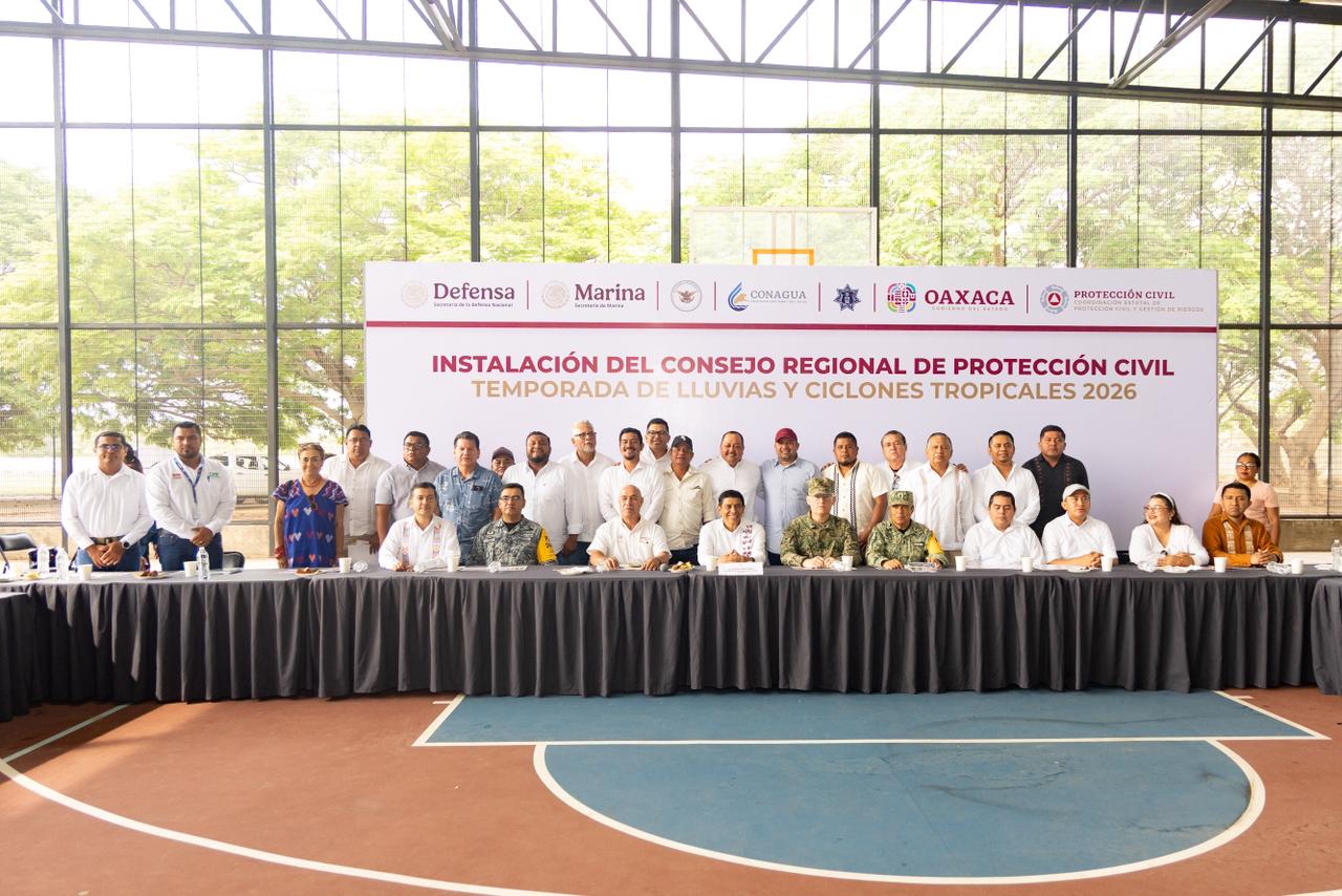 En el Istmo de Tehuantepec, instala Gobierno de Oaxaca Consejo Regional de Protección Civil