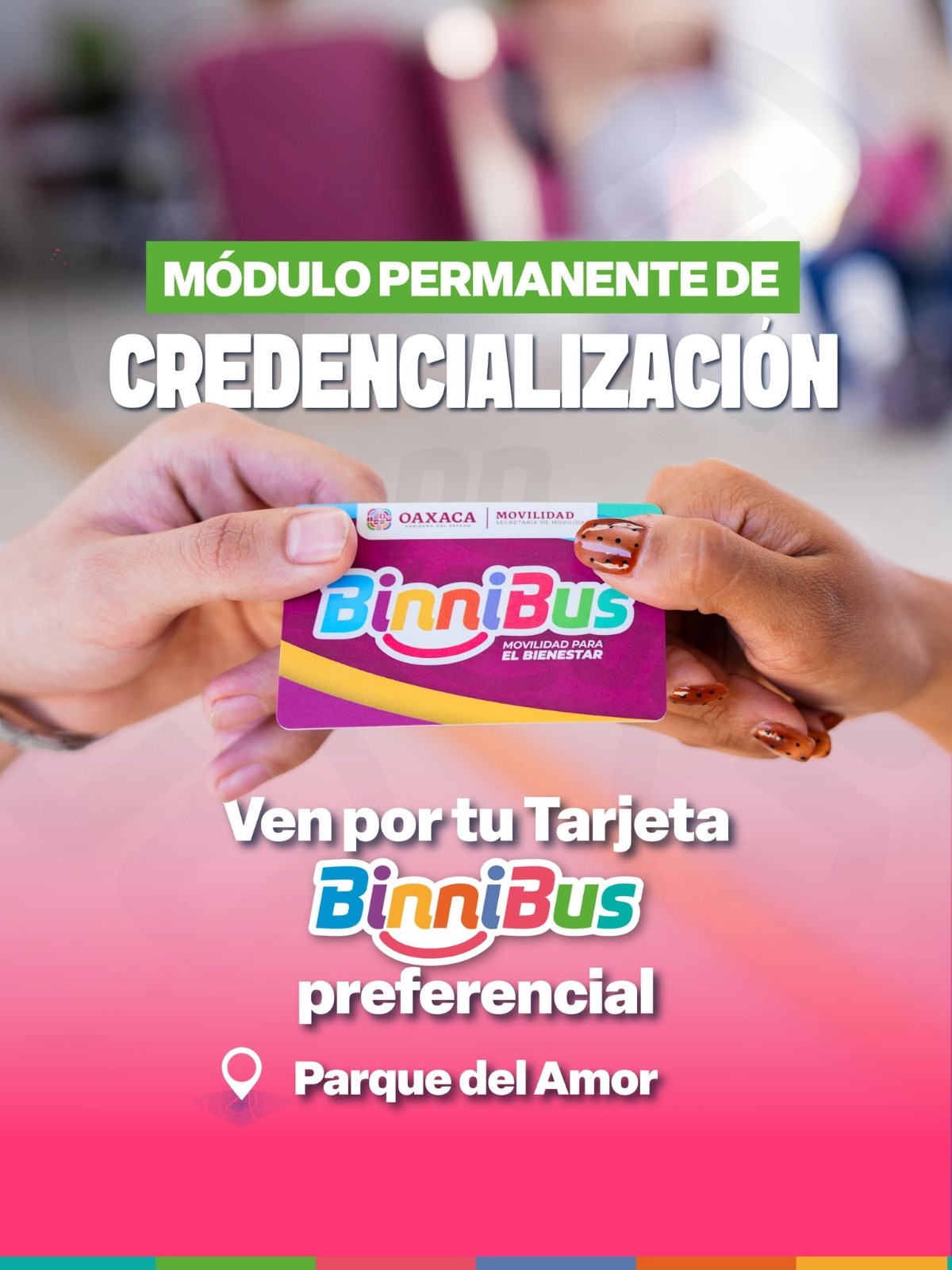 Instala BinniBus módulo permanente de credencialización para personas usuarias