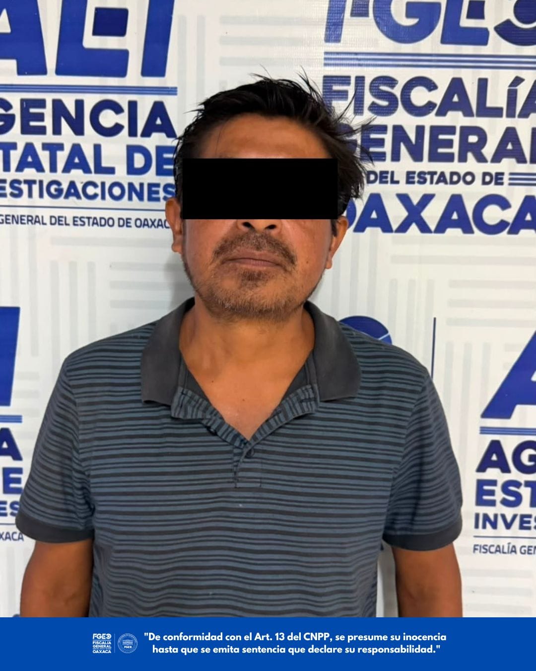 Obtiene FGEO orden de aprehensión y detiene a probable responsable de homicidio calificado cometido en la región de la Cuenca
